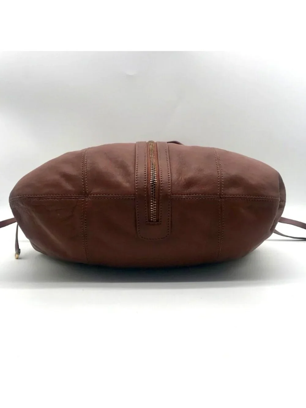 Via Spiga Genuine Brown Leather Tote Bag